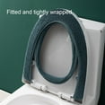 thumbnail image 4 of Toilet Mat,Universal Thick Toilet Cover Knit Handle Toilet Seat Cover Washable Home Toilet Seat, 4 of 6