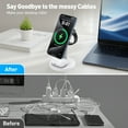 thumbnail image 2 of Cshidworld 3 in 1 Wireless Charger for iPhone Devices, 15W Fast Magnetic Charging Station for iPhone 17 16e 15 14 13 12 Pro Max, Charging Stand for iWatch 11 10 9 8 7 6 5 4 3 Ultra AirPod 2 3 4 Pro, 2 of 15
