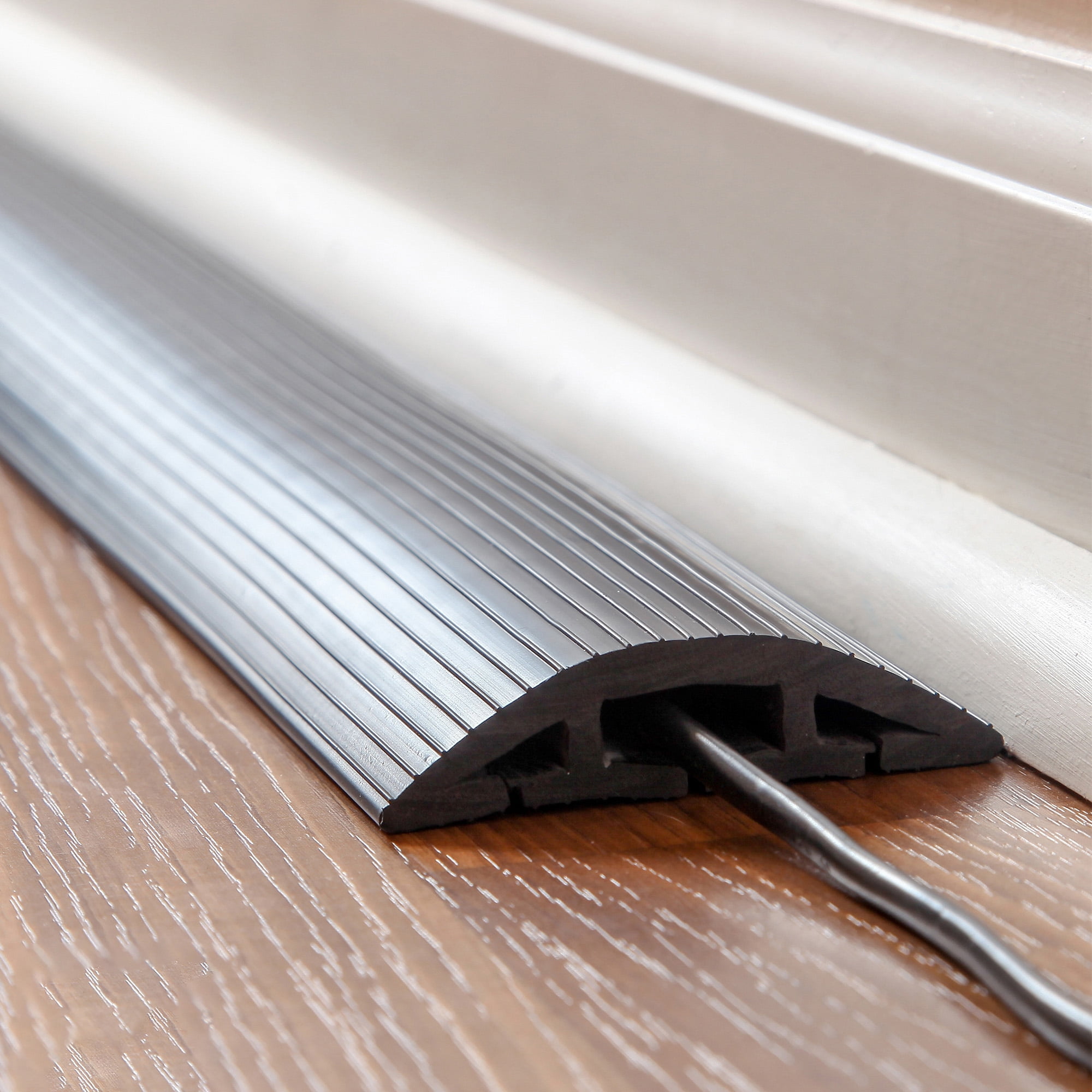 Simple Cord 4 Ft Cord Cover - 3-Channel Raceway for Sidewalks or Walkways