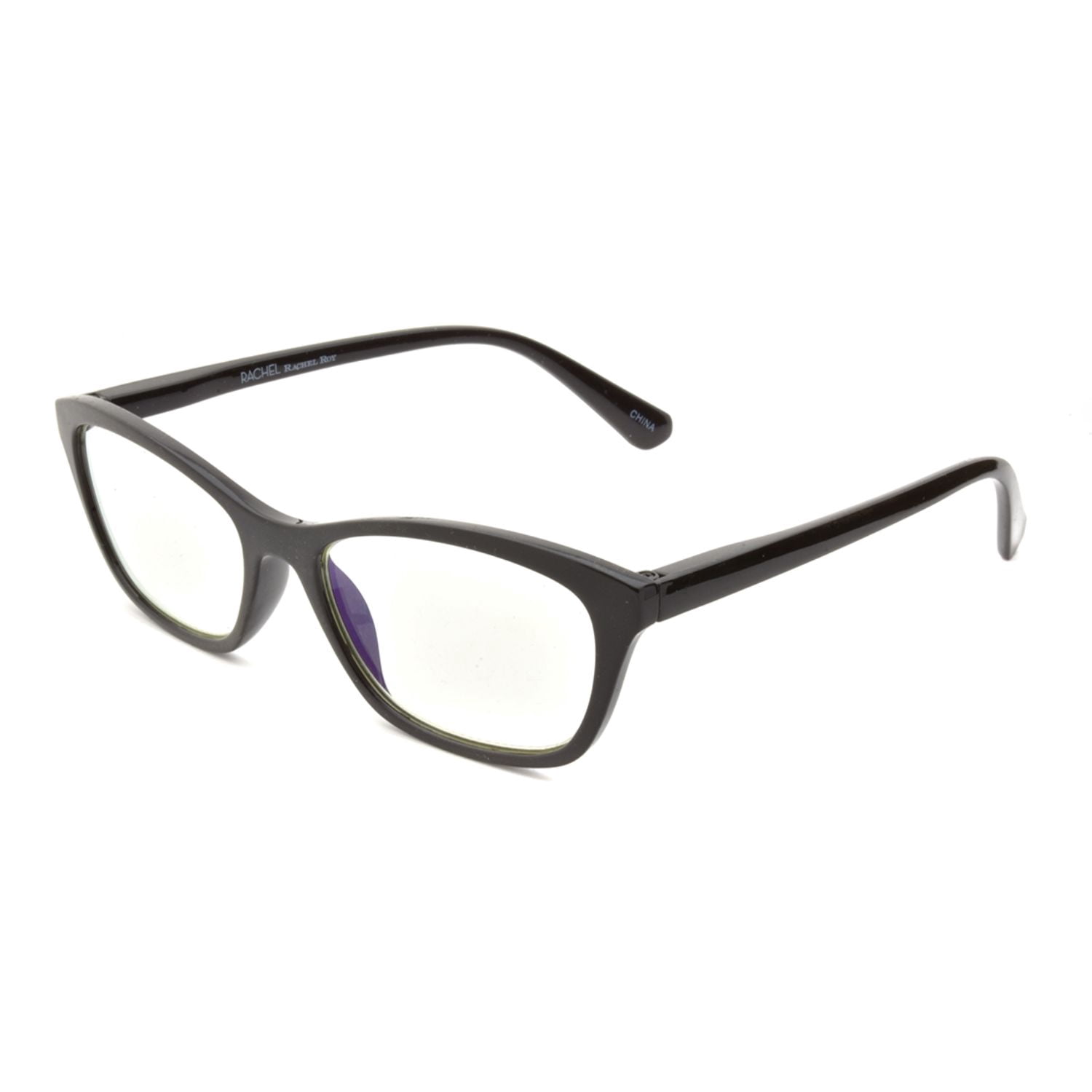 Rachel Rachel Roy 2 Pack Blue Light Reading Glasses, Black and Animal Print, 1.50 Diopter
