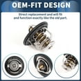thumbnail image 4 of Car Thermostat Engine Coolant Thermostats for Honda Civic 1988-2005 No.19301P08305 1 Pcs, 4 of 6