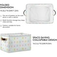 thumbnail image 3 of Storage Basket Woodland Animals Foldable Canvas Laundry Baskets Bin Waterproof Inner Layer with Sturdy Handles for Toy Nursery Blanket Clothes 2 Pack Home Decor, 3 of 7