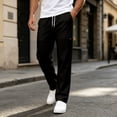thumbnail image 5 of Akiihool Mens Stretch Chinos Men's Yoga Athletic Pants Casual Jersey Pants for Men Black,XL, 5 of 7