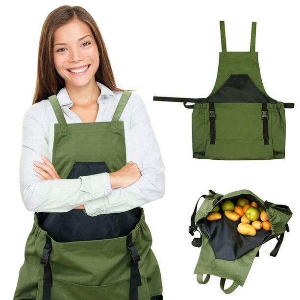 Bigking Gardening Aprons for Women & Men, Waterproof Garden Apron with