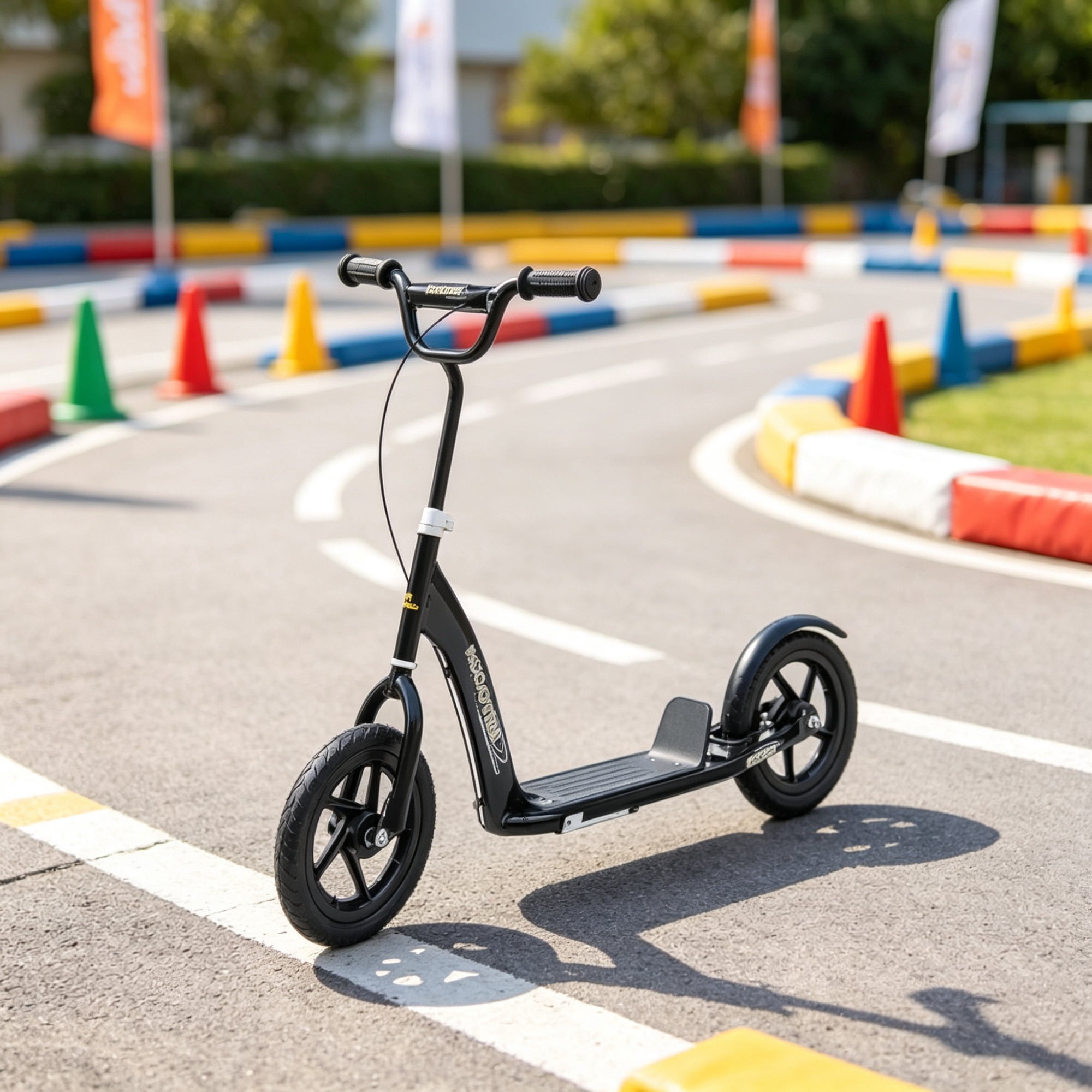 Kids Adjustable Scooter with Rear Brake for Ages 5-12