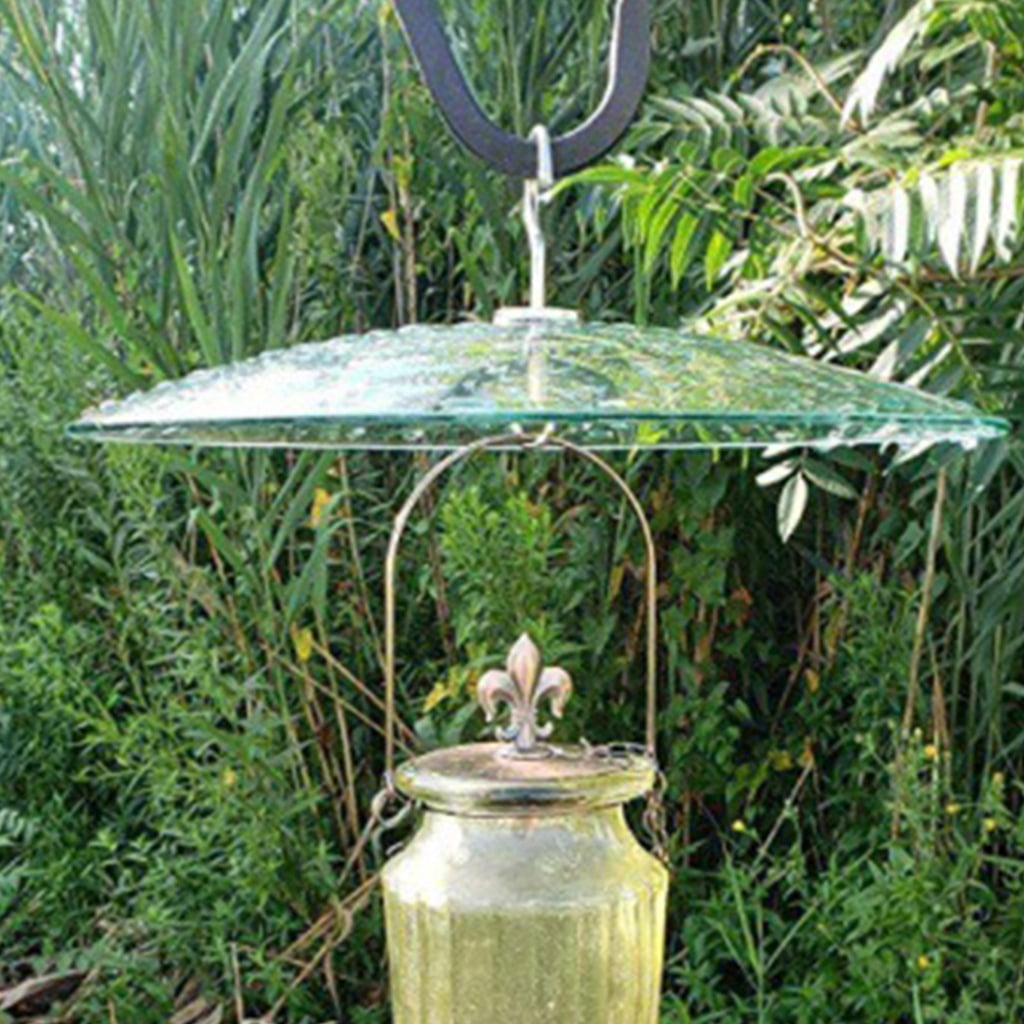 Hanging Bird Feeders Rain Covers 33cm Clear Dome Rain Covers Umbrella Outdoor Rain Protectors for Feeding Station