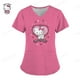 thumbnail image 3 of Camiseta de uniforme para mujer 2023, camisetas de Hello Kitty, uniforme de enfermera, bolsillo, Hello Kitty, cuello en V, ropa para mujer, tops, top de hospital, 3 of 5