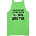 thumbnail image 1 of When Life Shuts A Door. . Open It Neon Tank Top, 1 of 1