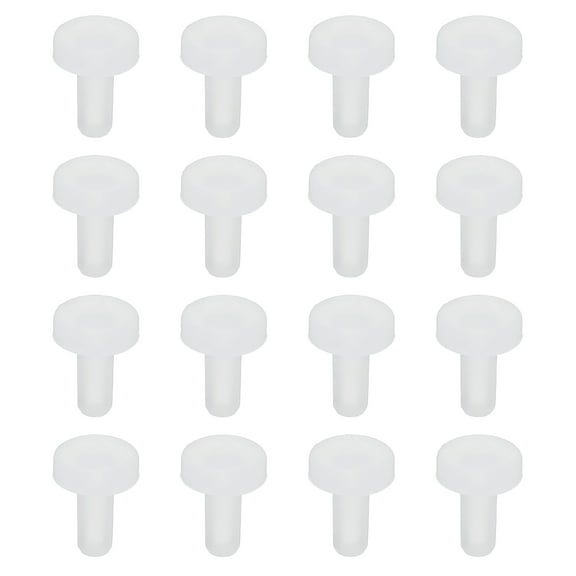 Uxcell Silicone Rubber Solid Plug Soft Flexible Stoppers T-Shaped Silicone Plugs for 2.7-2.9mm Hole 16 Pieces
