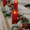thumbnail image 4 of Velas sin llama Homemory, plástico, color burdeos, juego de 9, 4 of 7