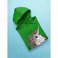 thumbnail image 3 of Unicorn Skull W Flowers Hoodie Women -Smartprints Designs, Female Medium, 3 of 4