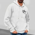 thumbnail image 2 of Bowake Sweat à Capuche Oversize pour Hommes, Cadeau de Saint-Valentin, 2 of 4