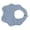 gray blue, variant on Cute & Practical Spit Up Cover 6 Layer Baby Bibs Cute & Practical Newborns Bibs Soft & Breathable Cotton Burp Cloths