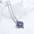 thumbnail image 5 of Round with Paw Print Pet Cremation Jewelry for Ashes Urn Necklace Lockets for Dog Cat Ashes Holder, 5 of 6
