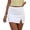 White, variant on Black Mini Skirt Women's High Waisted Stretch Fitted Bodycon Skirt with Slit
