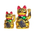 thumbnail image 4 of Gato de la suerte Maneki Neko TQEHS que hace señas con dinero y agita batería Feng, 4 of 6