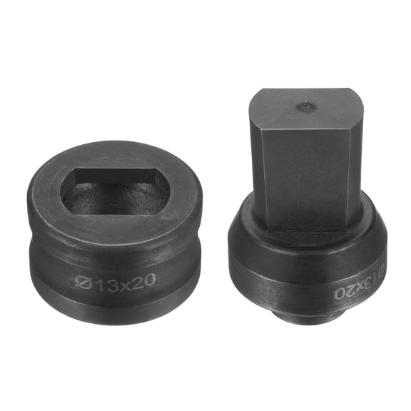 Uxcell Hydraulic Hole Punch Die Φ13×20mm Slot Hole Electric Punching Kit CH60