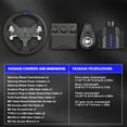 thumbnail image 3 of PXN V99 Gaming Force Feedback Steering Wheel with Pedals, Dual-Motor, for PC, PS4, Xbox One, Series X|S, 3 of 8