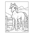 thumbnail image 6 of 50 Pages Horse Coloring Book Gift for Adults Kids Men Women Kids Boys Girls Teens Cute Horse Animal Coloring Activity Sheets for Farmers, 6 of 7
