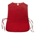 thumbnail image 3 of Toptie Unisex Cobbler Vest Kitchen Chef Apron, Art Painting Grooming Smock Working Uniform with 2 Pockets, 28"L x 22"W-Red, 3 of 8