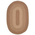 thumbnail image 2 of 6' x 9' Taupe and Beige Reversible Oval Area Throw Rug, 2 of 2