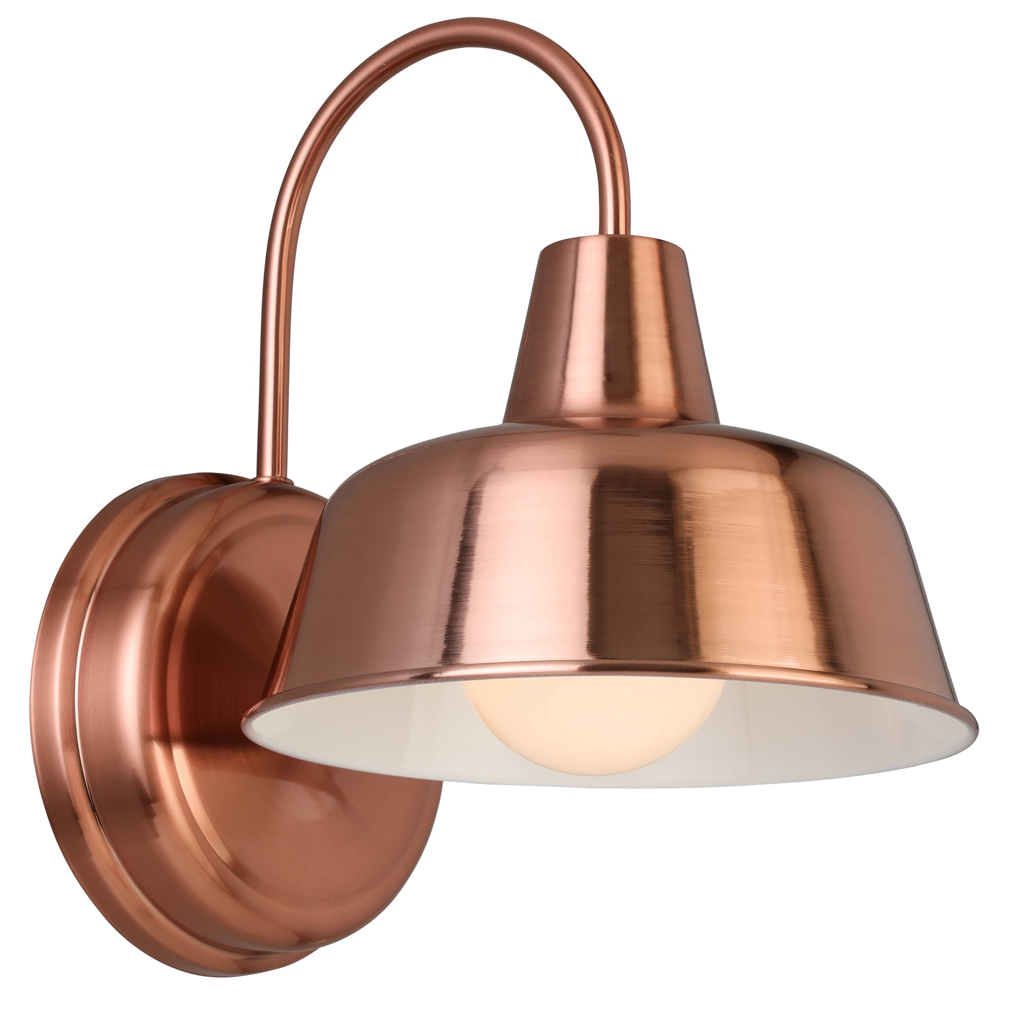 Mason Patio Wall Light Fixtures - Indoor/Outdoor Lights for House - Modern Industrial Farmhouse Outdoor Sconce Lights, 8-Inch, Painted Copper Finish, Design House WM458843