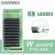 thumbnail image 1 of ANJOSIRMA Pestañas Con Dos Puntas 8d w Forma De Extensión De Prefabricadas Rollo Ventilador Postizas De Alta Calidad Proporcionan Aspecto natural, 1 of 3