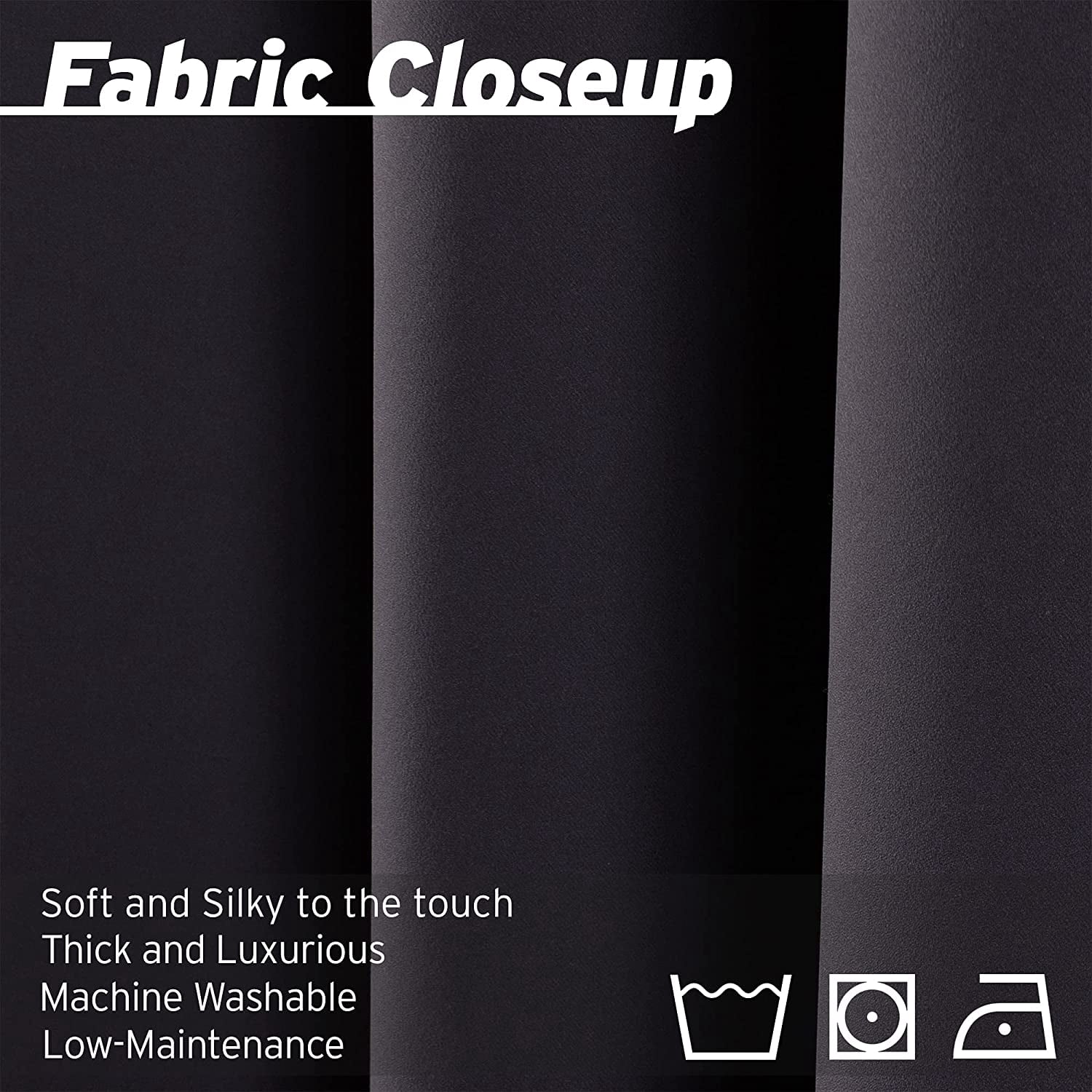 Extra Long 11 FT Blackout Curtain, Antique Bronze Grommet Tall Curtain for High Ceiling or Long Window, 2 Story Curtain for Living Room (1 Panel, 52" W x 132" L, DARKGREY)