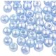 thumbnail image 1 of 6000 cuentas redondas de imitación de perlas de 4 mm, cuentas de plástico sueltas para pulseras, collares y joyas, color azul cielo claro., 1 of 2