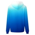 thumbnail image 4 of Cute Hoodies For Women Casual Comfortable Loose Long Sleeve Sweatshirt With Drawstring Everyday Style Tops Clothes With Pocket Blue XXL, 4 of 4