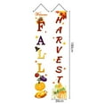 thumbnail image 7 of Fall Thanksgiving Porch Sign Banner, Autumn Pumpkin Scarecrow Maple Leaves Front Door Decorative Hanging Banner Flag, Thanksgiving Farmhouse Rustic Decoration Home Outdoor Yard Decor, 71" x 12", 7 of 7