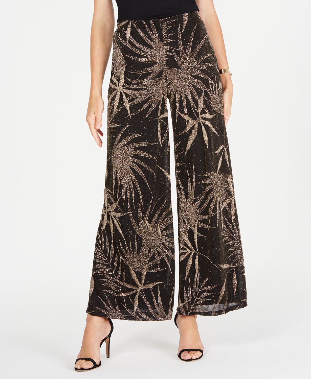 msk sparkled palazzo pants