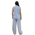 thumbnail image 2 of YARETNI MODA Conjunto Para Dama Pantalon Y Camisa Sin Mangas Rayado, 2 of 5