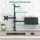 thumbnail image 5 of Soporte Monitor y Laptop WALI Negro Brazo Articulado Ajustable hasta 17 y 27 Pulgadas 10 kg, 5 of 8