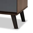 thumbnail image 6 of Baxton Studio Roldan 3-Drawer Dresser, Grey/Walnut Brown, 29.9" High x 23.6" Wide x 15.7" Deep, 6 of 8
