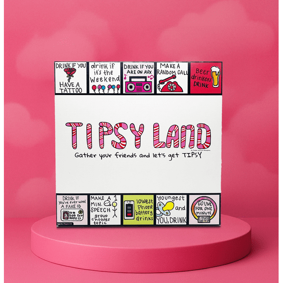 Tipsy Land – Adult Party Board Game with Dares, Drinks & Challenges
