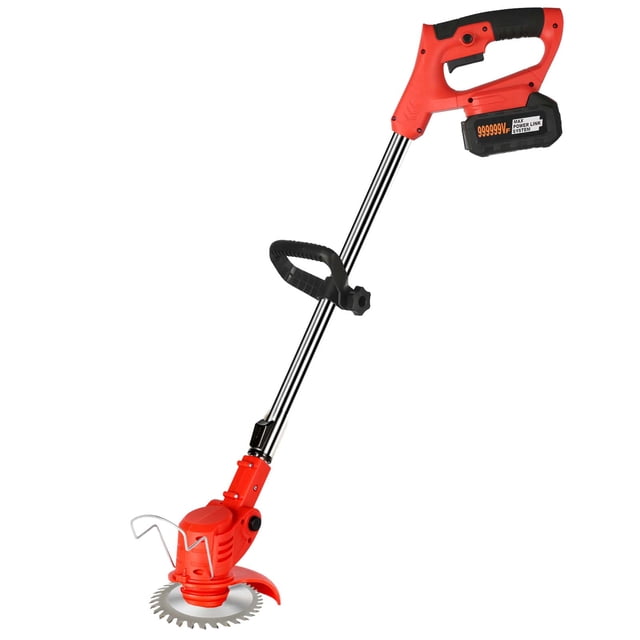 Juego de cortadora de césped eléctrica de 21 V, longitud ajustable, cortadora de césped inalámbrica, herramientas para desmalezar el jardín, EE. UU.