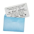 thumbnail image 5 of DEGASKEN 'I Love You' Metal Wallet Card, Perfect Gift for Boyfriend or Husband, Credit Card Size, Valentines Anniversary Birthday, 5 of 5