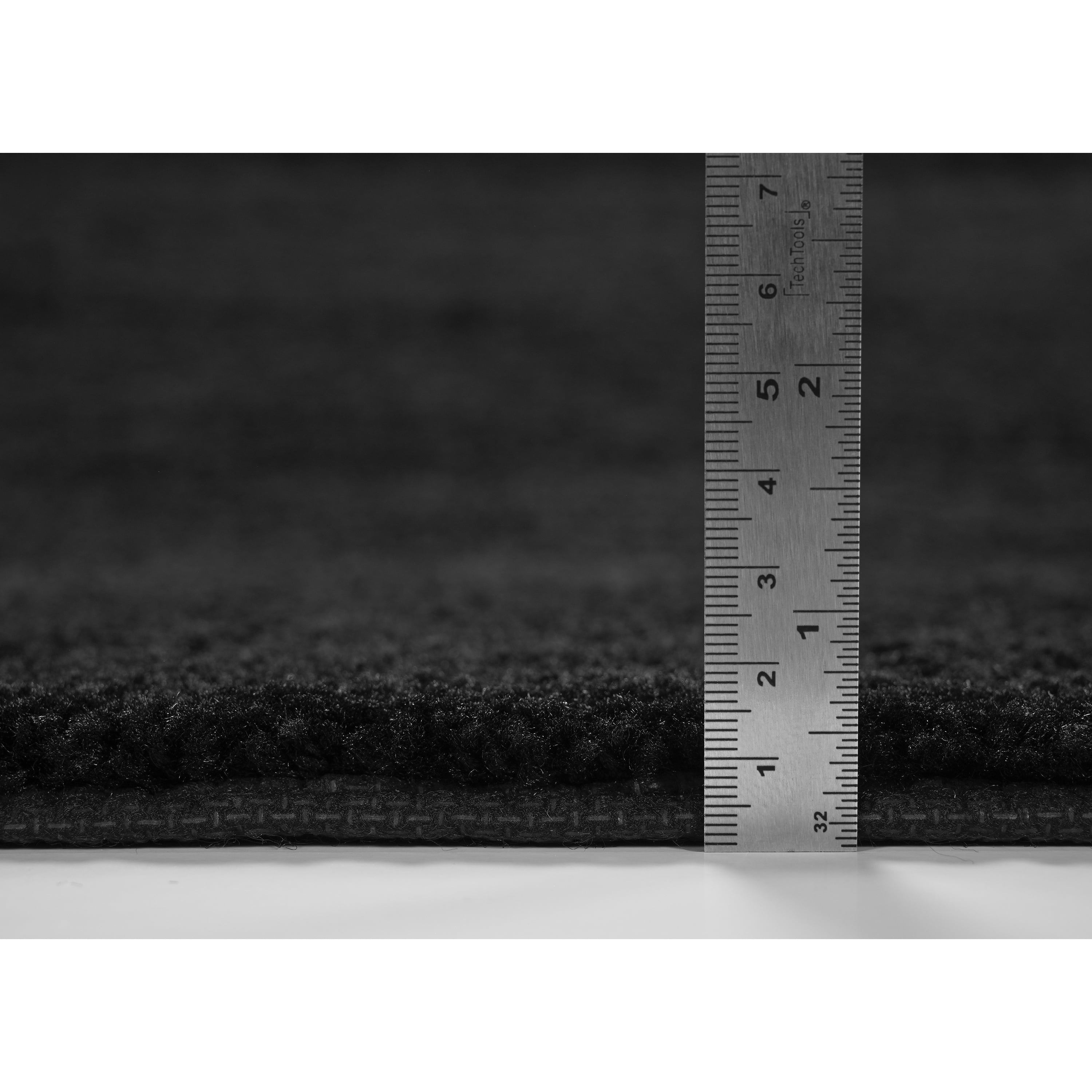 Garland Rug Traditional Washable Nylon Black Bathroom Runner, 22" x 60"