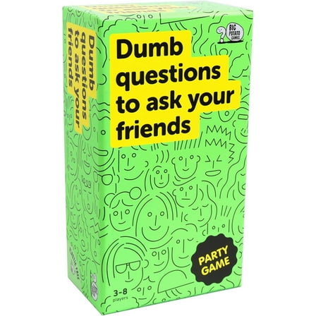 Big Potato Games Dumb Questions – A Hilarious Party Game for Adults and Teens, Full of Outrageous Conversation Starters, Ages 8 