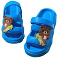 thumbnail image 4 of Ccpelsie Boys and Girls Slippers Summer Beach Pool Shoes Toddler Cartoon Slides Sandals Indoor&Outdoor Garden Slippers Shower Shoes(Blue,2), 4 of 9