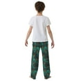 thumbnail image 5 of FORMRS Kids Pajama Pants with Pockets Size 11-12Y Boys Lounge Sleep Bottoms, Green Art Abstract Pattern, 5 of 8