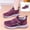 Purple, variant on Willtoo Womens Warm Lined Winter Sneakers Adjustable Hook and Loop Strap Lightweight Non Slip Casual Athletic Shoes for Daily Wear