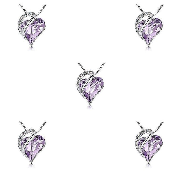 Collar con colgante de corazón Yuxing gargantilla de cristal 1 2 3 y 5 cm