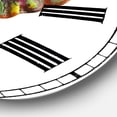 thumbnail image 3 of Designart 'Rainbow Elephant' Oversized Modern Wall Clock, 3 of 3