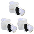 thumbnail image 4 of TAILTOSS Decorative Heart Shaped Box White Cardboard for Storage 3Sets, 4 of 8