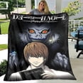 thumbnail image 3 of Death Note-Manta de franela con dibujos animados para niños, ropa de cama de viaje, sofá, cama, regalos de cumpleaños, 3 of 4