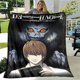 thumbnail image 3 of Death Note-Manta de franela con dibujos animados para niños, ropa de cama de viaje, sofá, cama, regalos de cumpleaños, 3 of 4