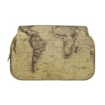 thumbnail image 2 of Kdxio Vintage World Map for Double Compartment Pen Case Oxford Organizer with Zipper Pockets for Students Artists, 2 of 7