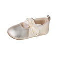 thumbnail image 2 of hengsof Infant Girls Soft Sole First Walking Shoes with Adorable Bow, Breathable Non Slip Crib Shoes for Babies 0-12 Months, Spring Fall Baby Girl Princess Shoes, 2 of 8